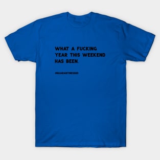 What a Fucking year this Weekend has been T-Shirt